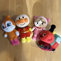 アンパンマン ぬいぐるみ 4体セット　ぷりちぃビーンズ