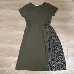 ikka キッズ サイドギャザーカットソーワンピース 140cm