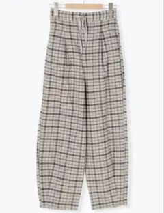 チェック柄パンツ サマンサモスモス ブルー SM2