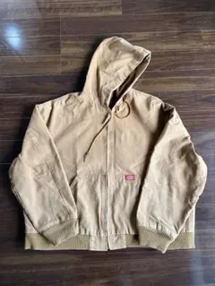 Dickies ダック地 フーデッドジャケット キャメル 2XLのサムネイル
