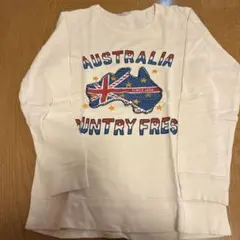 ●rough●ラフ●長袖●トレーナー●●アップリケ●オーストラリア●プリント●