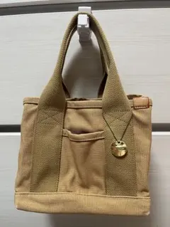 DOT & STRIPE 山吹色ミニトートバッグ