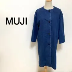 【Sサイズ】無印良品 ブルーカラー デニム シャツワンピース