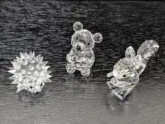 ✨️Swarovski✨️【美品】 クリスタル 動物（ハリネズミ・クマ・リス） ✨️Swarovski✨️【美品】 クリスタル 動物（ハリネズミ・クマ・リス