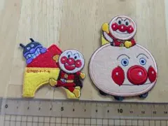 462※未使用品　アンパンマン　アイロンワッペン　２点セット