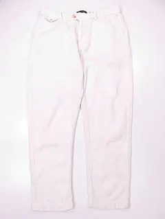 【値下げ】バナナリパブリック　テーパードパンツ　麻配合　オフホワイト　M