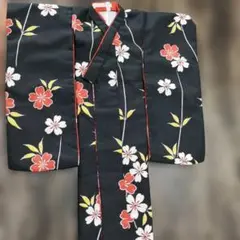 ドール(球体関節人形)用花柄の振袖