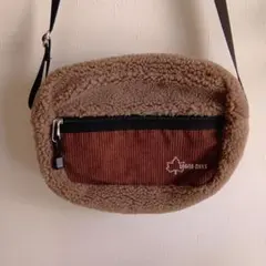 しまむらLOGOS DAYS ボア ショルダーバッグ ブラウン