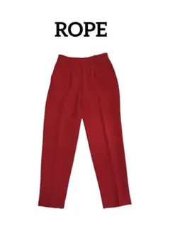 美品 ROPE テーパードパンツ レッド 38