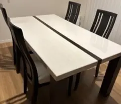 7日まで限定価格！東京インテリア　ダイニングテーブル　チェア5点セット