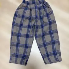 チェック柄フランネルパンツ