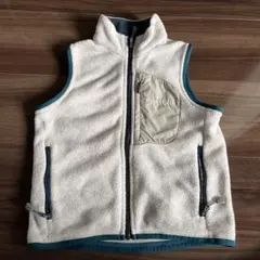 mont-bell フリース ベスト グレー/ブルー