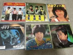 田原俊彦シブがき隊　SALLY 倉沢淳美プロフィール レコードEP（単品可能）