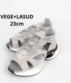 新品VEGE×LASUD レディース　スニーカーサンダル23cmのサムネイル