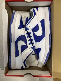 Nike Dunk Low Retro Racer Blue and White