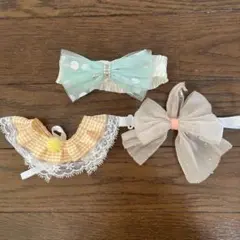 犬用リボンチョーカー3点セット