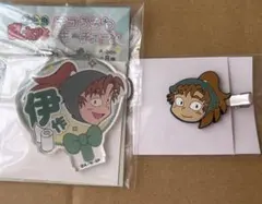 忍たま乱太郎 善法寺伊作　前髪クリップ　うちわキーチェーン