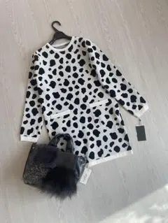 19800円新品♡スコットクラブ購入 チュニック ワンピース ダルメシアン