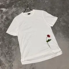 【ポールスミス】（F）Tシャツ カジュアル フラワー刺繍 ジョイックス 白