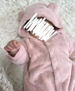 UNIQLO ユニクロベビー70 ファーリーフリースオールインワン