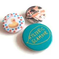 ヒステリックグラマー　缶バッジ　バッジ