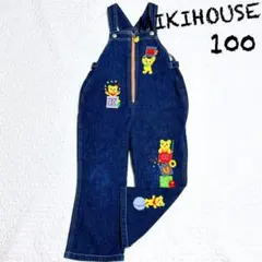 ミキハウス デニム オーバーオール 100