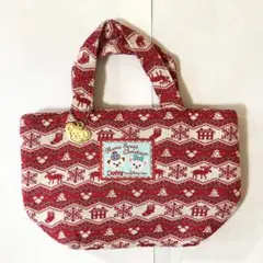 東京ディズニーシー　ダッフィー　クリスマス　トートバッグ