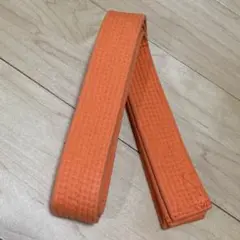 帯　オレンジ　赤　空手　柔道