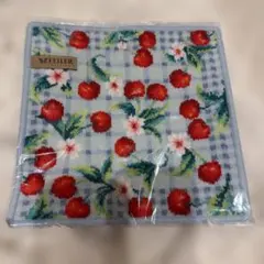 ハンカチさくらんぼ　ブルー　フェイラー　新品・未使用　FEILER