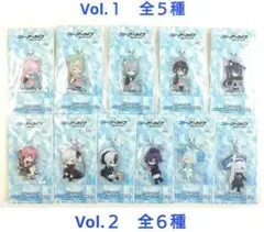 ブルアカ　アクキー　計１１点　Vol.１／Vol.２　全5種＋6種コンプセット