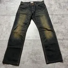 スキニーデニム archive opium Y2K 古着 鬼ヒゲ ギミック - メルカリ
