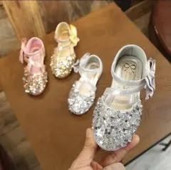 新品未使用　キラキラシューズ　キッズフォーマルシューズ　キラキラ　可愛い