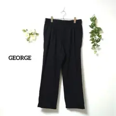 GEORGE チノパン 32✕30 ブラック