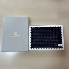 WAKO ネイビー ハンカチ