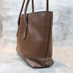 PRADA プラダ レザー トートバッグ ブラウン