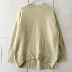 グローバルワーク フワフワHug meスタンドネックプルオーバー ニット M