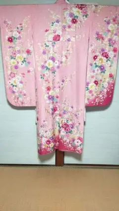 成人式　振り袖 フル セット　ピンク　着物　ショール新品　草履つき