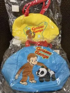 a*a様 おさるのジョージ アップリケバッグver.3 2色セット