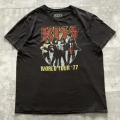 【Size.XL】KISS キッス WORLD TOUR ‘77 バンドT