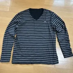 BurberryVネック長袖カットソー　リバーシブル　メンズ