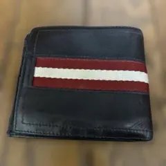 BALLY 二つ折り財布 レザー ブラックのサムネイル