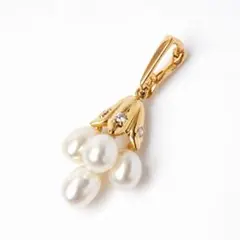 ミキモト MIKIMOTO K18 ペンダントトップ チャーム あこや真珠のサムネイル