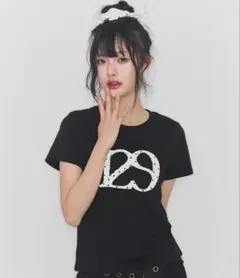ILLIGO 129 ロゴプリント 半袖Tシャツ ブラック