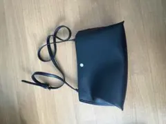 Legato Largo ブラックレザーショルダーバッグ