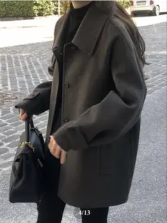 ounce 韓国　カシミヤハンドメイドハーフコート