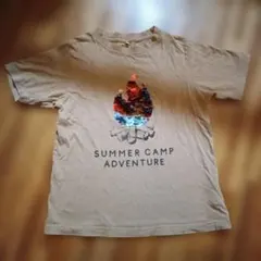 GU キッズ Tシャツ 150cm キャンプファイヤースパンコール