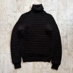 DIESEL BLACK GOLD ディーゼル Y2K 黒 立体 ウール ニットのサムネイル