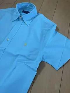 ☆Ralph Lauren☆半袖シャツ ライトブルー Sサイズ クリーニング済み