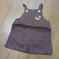 Dog Dept Kid's ワンピース 80 ブラウン　未使用