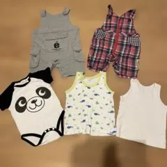ベビー服セット（ロンパース・オーバーオール） 肌着 まとめ売りのサムネイル